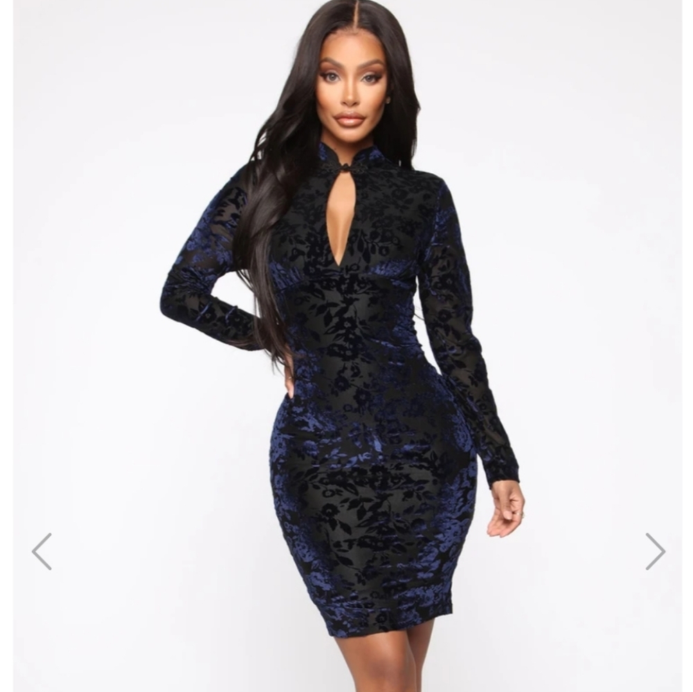  Velvet Midi Dress